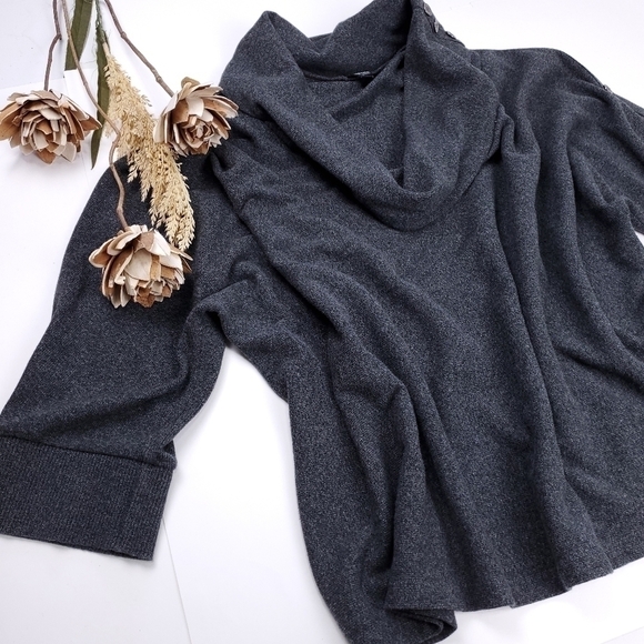 Rafaella Charcoal Batwing Oversize Sweater Sz 3X - Picture 7 of 8